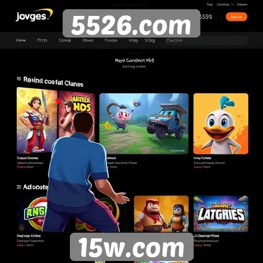 Tendências de design no site de jogos 5526.com